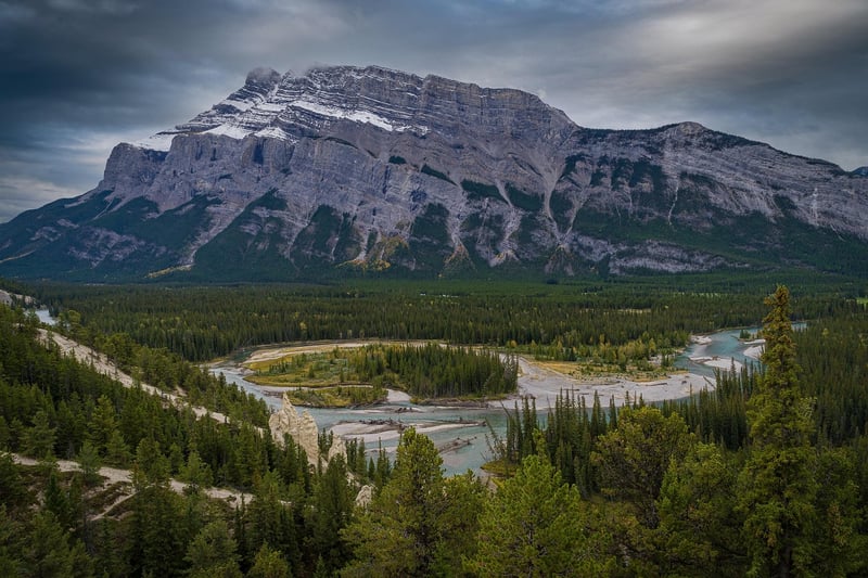 Cycling in Banff National Park, Canada
